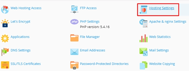 Hosting Settings